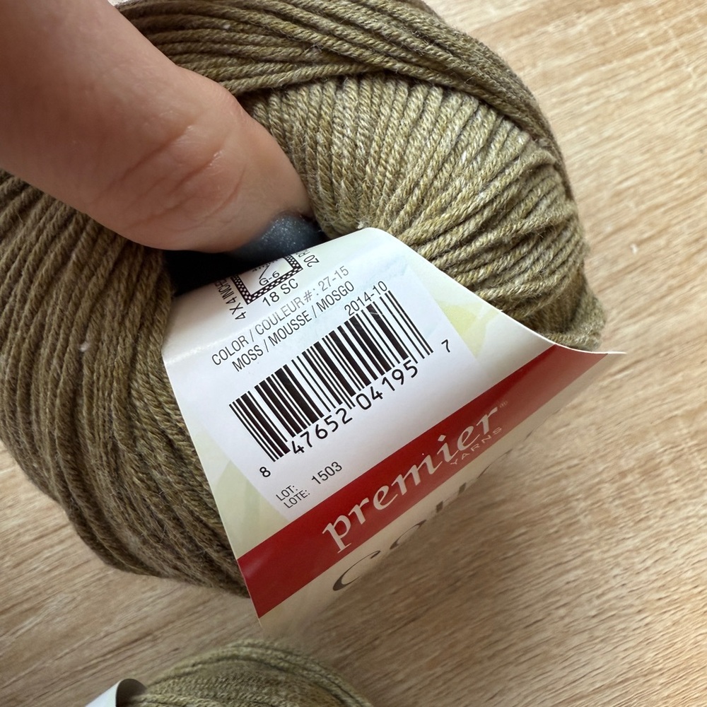5 Premier Cotton Fair Yarn - Olive - Picture 2 of 2